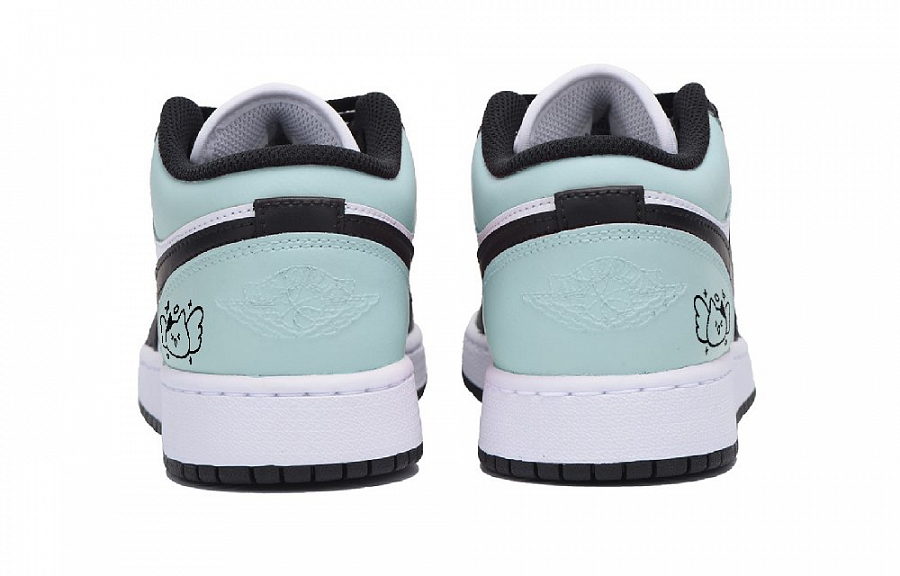 Jordan Air Jordan 1 Puppy Fragment Anti-Slip Wear-Resistant Low-Top Vintage Basketball Shoes Men's Black Tiffany купить в интернет-магазине Yoocart с быстрой доставкой по России.