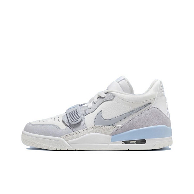 Jordan Legacy 312 Cushioned Slip-Resistant Low-Top Vintage Basketball Shoes Men's Smoke Blue