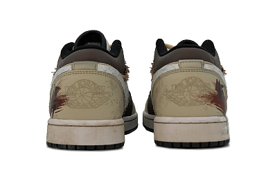 Jordan Air Jordan 1 Low-Top Vintage Basketball Shoes Men's Brown