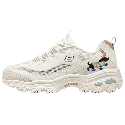 Skechers D'Lites Low Top Chunky Sneakers Women's White