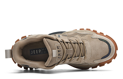 JEEP SPIRIT Mid Top Outdoor Shoes Men's Sandstone