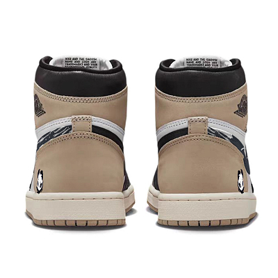 Jordan Air Jordan 1 Vintage Basketball Shoes Women's High Top Brown/Black