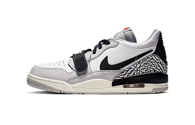 Jordan Legacy 312 Low Low-Top Vintage Basketball Shoes Men's White Black