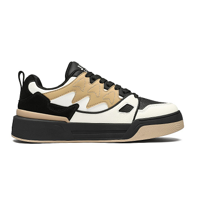 JEEP SPIRIT Lifting Tiramisu 2.0 Low Top Skateboard Shoes Men's Graphite Black