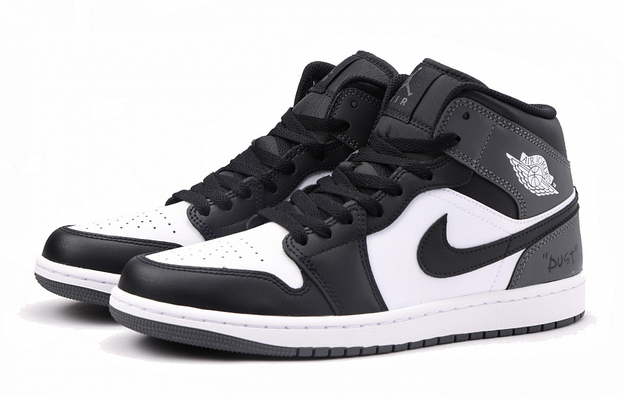 Jordan Air Jordan 1 Slip-Resistant Coverage Low-Top Vintage Basketball Shoes Unisex Black Gray купить в интернет-магазине Yoocart с быстрой доставкой по России.
