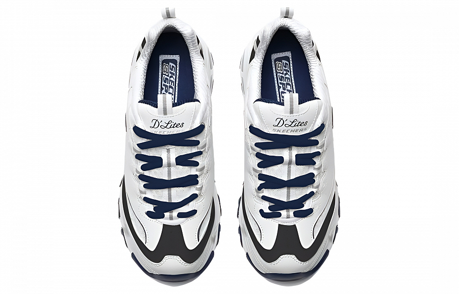 Skechers D'LITES 1.0 Low Top Chunky Sneakers Women's White купить в интернет-магазине Yoocart с быстрой доставкой по России.