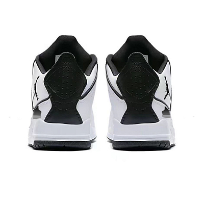 Jordan Courtside 23 Cushioning Anti-Slip And Wear-Resistant Mid-Top Vintage Basketball Shoes Men's White Black