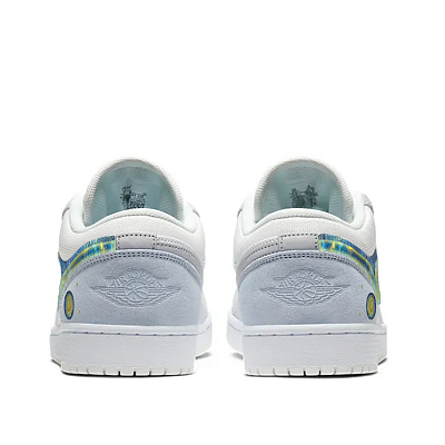 Jordan Air Jordan 1 Vintage Basketball Shoes Unisex Low top White/Gray