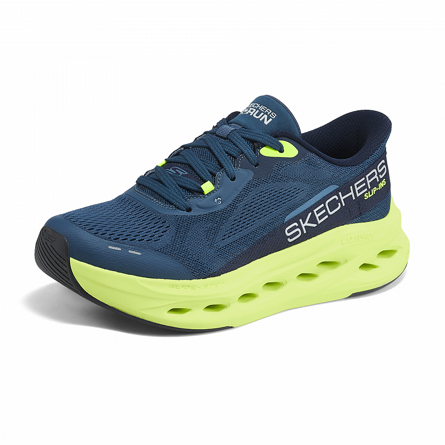 Skechers MEN'S GO Cushioning Support Low Top Running Shoes Men's Turquoise купить в интернет-магазине Yoocart с быстрой доставкой по России.