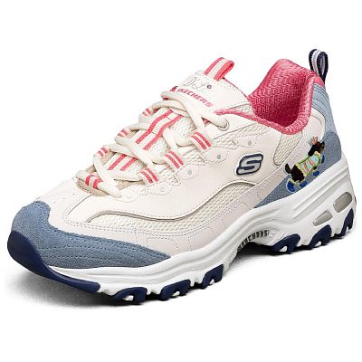 Skechers Low Top Chunky Sneakers Women's Beige Blue Asia Version