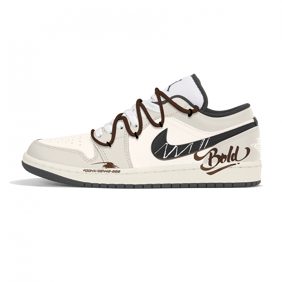 Jordan Air Jordan 1 Tri-Experimental Laboratory Durable Breathable Low-Top Vintage Basketball Shoes Men's Ecru купить в интернет-магазине Yoocart с быстрой доставкой по России.
