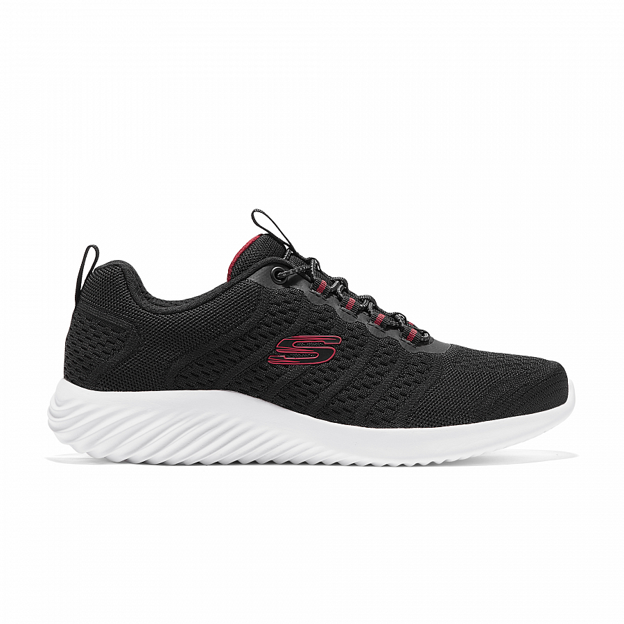 Skechers SPORT MENS Low Top Running Shoes Men's Black Red