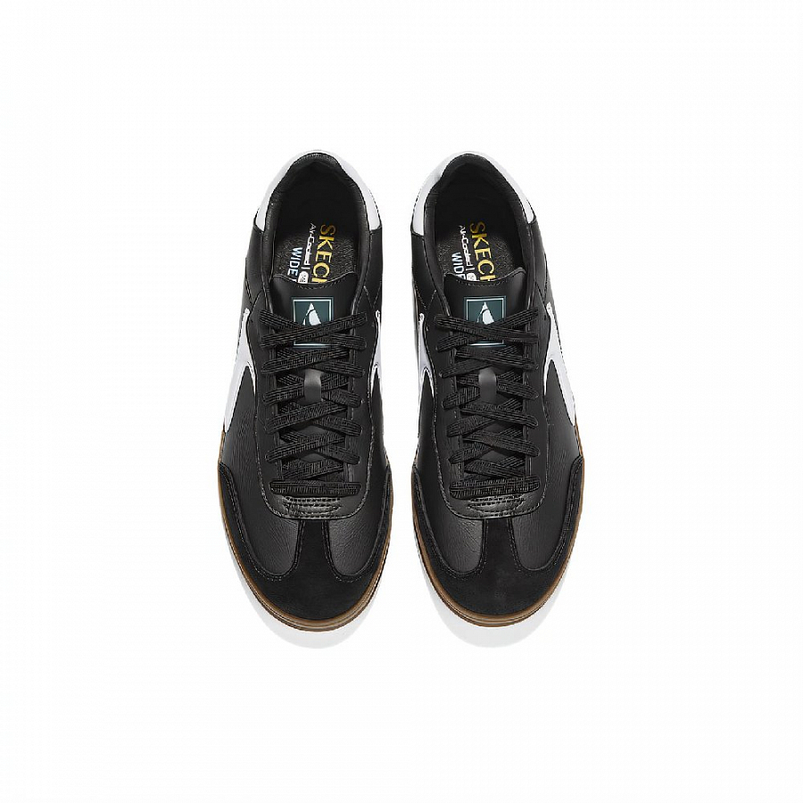 Skechers Court Classics Abrasion Resistant Low Top Skateboard Shoes Men's Black White