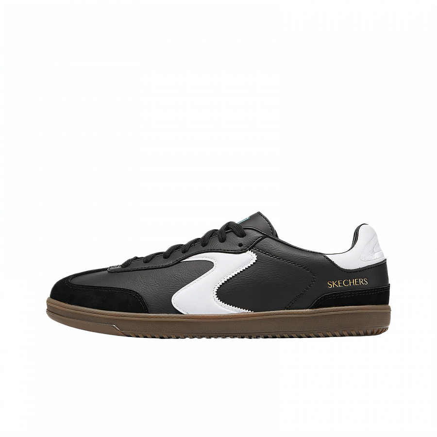 Skechers Court Classics Abrasion Resistant Low Top Skateboard Shoes Men's Black White