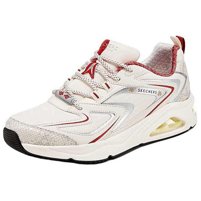 Skechers Street Wear-resistant And Lightweight Low-Top Running Shoes Men's White