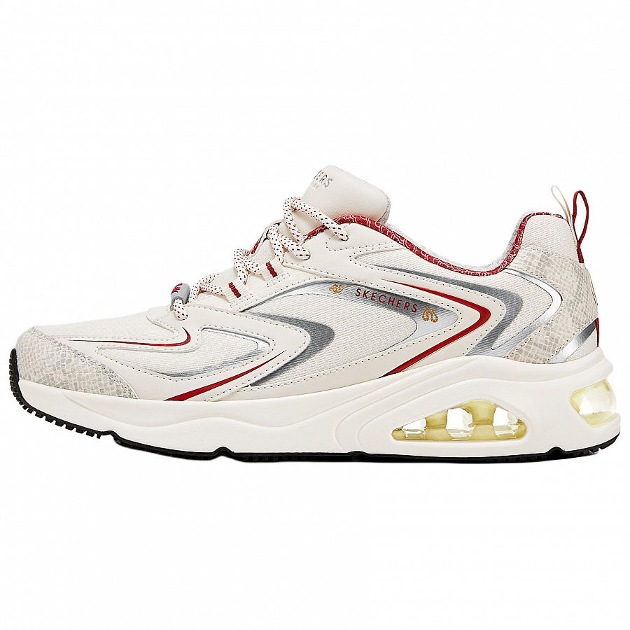 Skechers Street Wear-resistant And Lightweight Low-Top Running Shoes Men's White