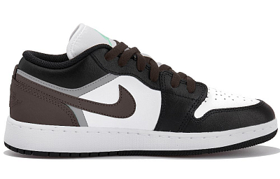 Jordan Air Jordan 1 Shock Absorbers Low Top Vintage Basketball Shoes Women's White Black Gray Brown