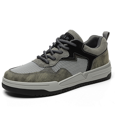 JEEP SPIRIT Skateboard Shoes Men Low Top Climbing Gray/graphite Black