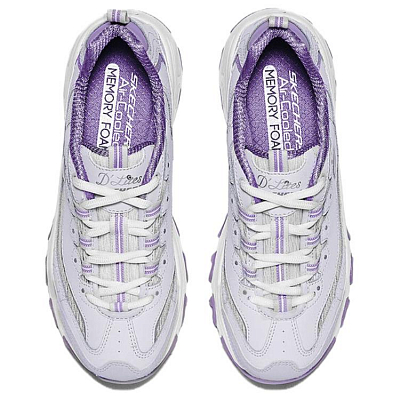 Skechers DLITES Low Top Chunky Sneakers Women's Light Purple