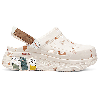 Skechers Max Cushioning Clogs Women's Ecru