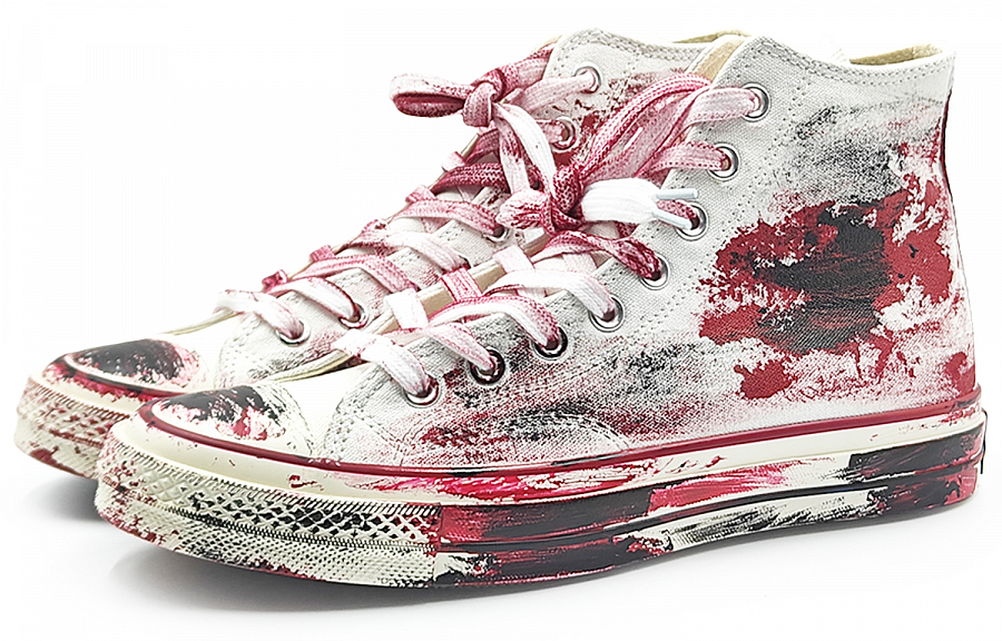 Converse Chunck 70 Chuck Taylor Abrasion Resistant High Top Canvas Shoes Unisex White Red Black купить в интернет-магазине Yoocart с быстрой доставкой по России.