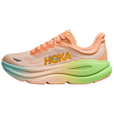 HOKA ONE ONE Bondi 9 Frost Pale Tangerine Women's