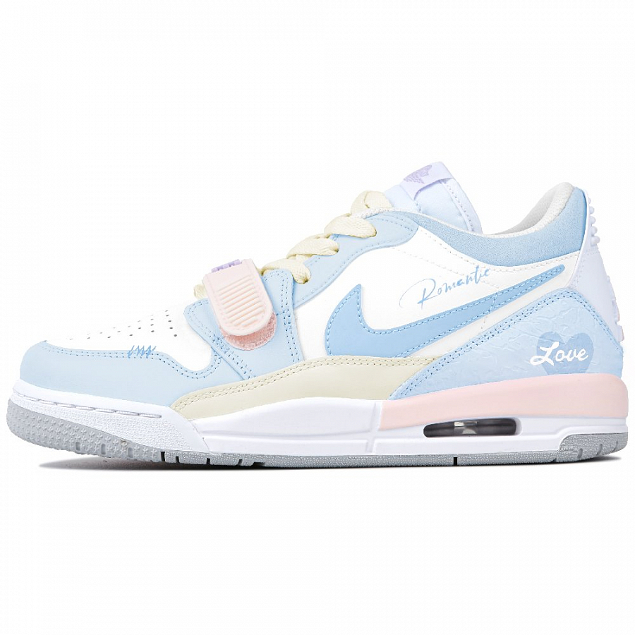 Jordan Legacy 312 Abrasion Resistant Low Top Vintage Basketball Shoes Unisex Sky Blue купить в интернет-магазине Yoocart с быстрой доставкой по России.