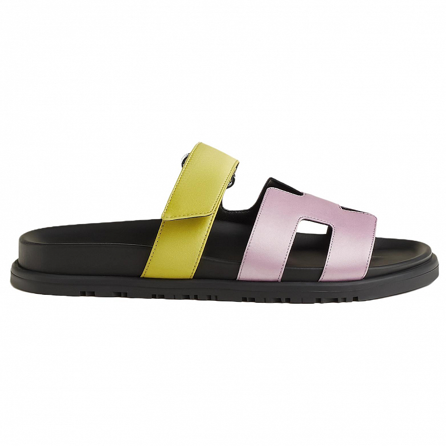 HERMES Chypre Rubber Sole Slide Slippers Women's Purple купить в интернет-магазине Yoocart с быстрой доставкой по России.