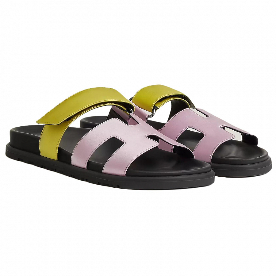 HERMES Chypre Rubber Sole Slide Slippers Women's Purple купить в интернет-магазине Yoocart с быстрой доставкой по России.
