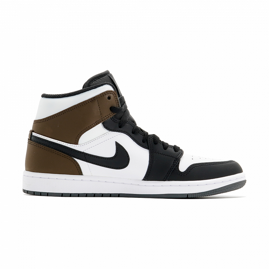 Jordan Air Jordan 1 Abrasion Resistant Mid Top Vintage Basketball Shoes Unisex Black Brown купить в интернет-магазине Yoocart с быстрой доставкой по России.