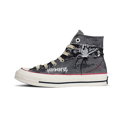 Converse Chuck 70 Abrasion Resistant High Top Canvas Shoes Unisex Black White Red