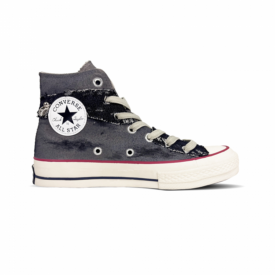 Converse Chuck 70 Abrasion Resistant High Top Canvas Shoes Unisex Black White Red купить в интернет-магазине Yoocart с быстрой доставкой по России.