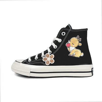 Converse Chuck 70 Wear-Resistant High-Top Canvas Shoes Unisex Black