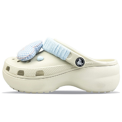 Crocs Classic Platform Clog Clogs Unisex White