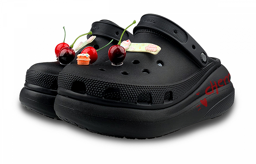 Crocs Crush Clog Clogs Unisex Black Red купить в интернет-магазине Yoocart с быстрой доставкой по России.