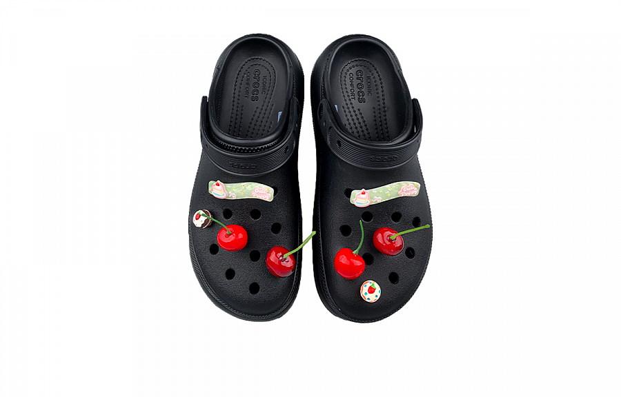 Crocs Crush Clog Clogs Unisex Black Red купить в интернет-магазине Yoocart с быстрой доставкой по России.