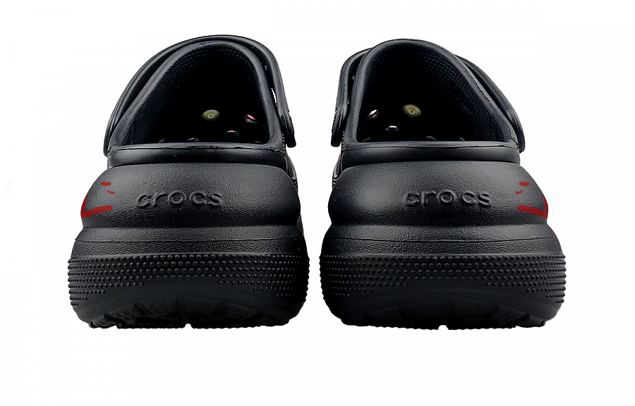 Crocs Crush Clog Clogs Unisex Black Red купить в интернет-магазине Yoocart с быстрой доставкой по России.