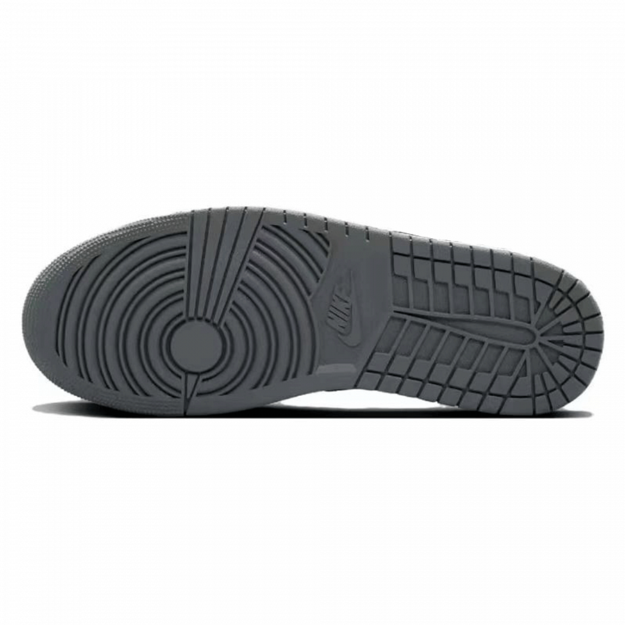 Jordan Air Jordan 1 Abrasion Resistant Mid Top Vintage Basketball Shoes Unisex Light Gray купить в интернет-магазине Yoocart с быстрой доставкой по России.