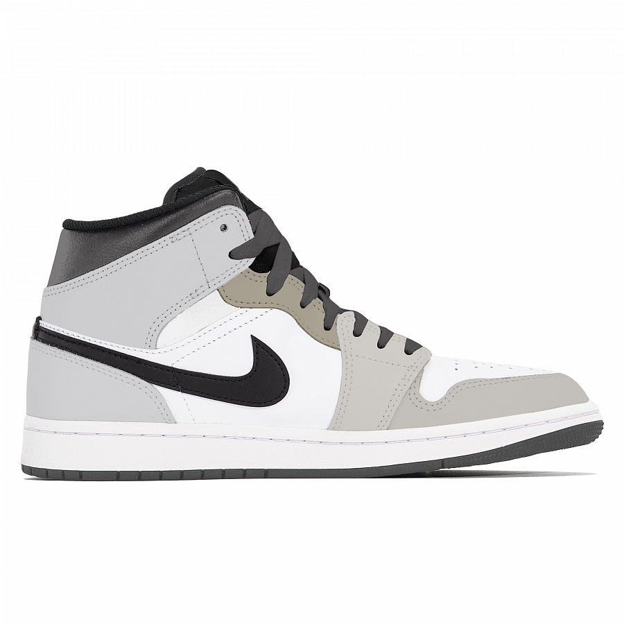 Jordan Air Jordan 1 Joy Lemon Abrasion-Resistant Slip-Resistant Mid-Top Vintage Basketball Shoes Unisex White Brown купить в интернет-магазине Yoocart с быстрой доставкой по России.