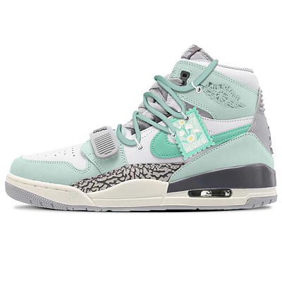 Jordan Legacy 312 High Top Vintage Basketball Shoes Men's Green White