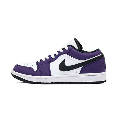 Jordan Air Jordan 1 Vintage Basketball Shoes Unisex Low top White Purple