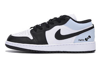 Jordan Air Jordan 1 Residing In The Blue Sky Low Top Vintage Basketball Shoes Men's White