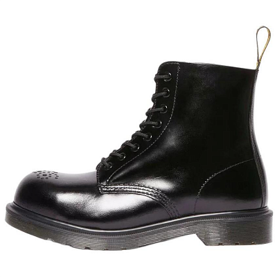 Dr. Martens 1460 Analine Leather Steel Toe Boots Black