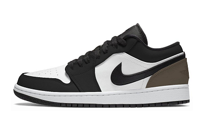 Jordan Air Jordan 1 Anti Slip Wear Resistant Low Top Vintage Basketball Shoes Unisex Black