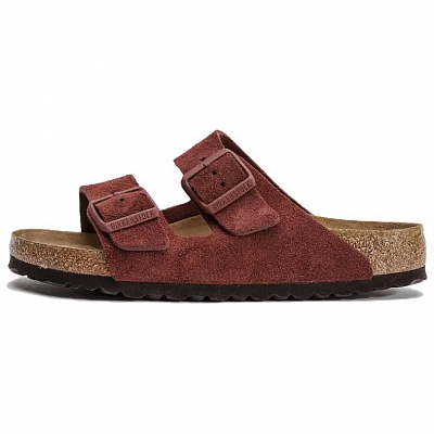 Birkenstock Slip Resistant Slide Slippers Women's Brick Red