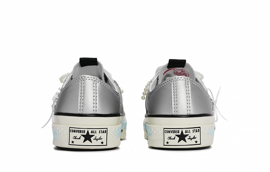 Converse 1970s Sea Salt Dream Pearl Abrasion Resistant Low Top Skateboard Shoes Unisex White Blue Silver купить в интернет-магазине Yoocart с быстрой доставкой по России.