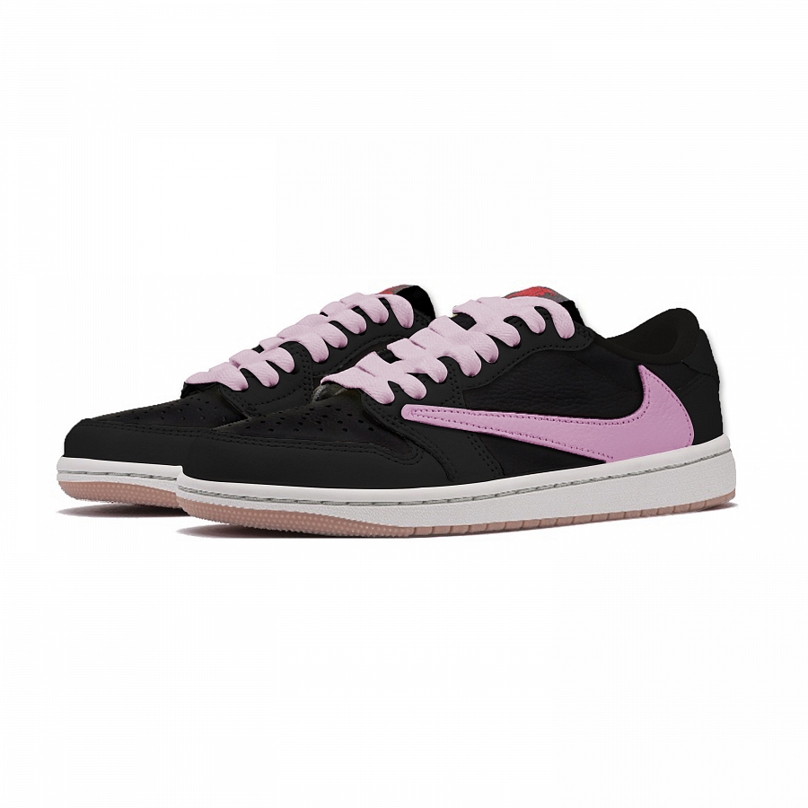 Travis Scott X Jordan Air Jordan 1 Vintage Basketball Shoes Unisex Low Top Black/Purple купить в интернет-магазине Yoocart с быстрой доставкой по России.