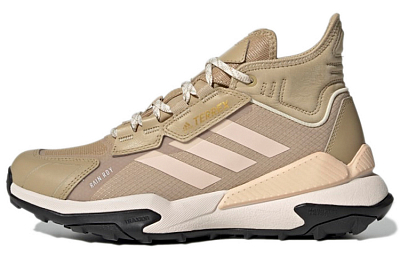 Adidas Terrex Hyperblue Mid Rain Rdy Beige Brown Women's