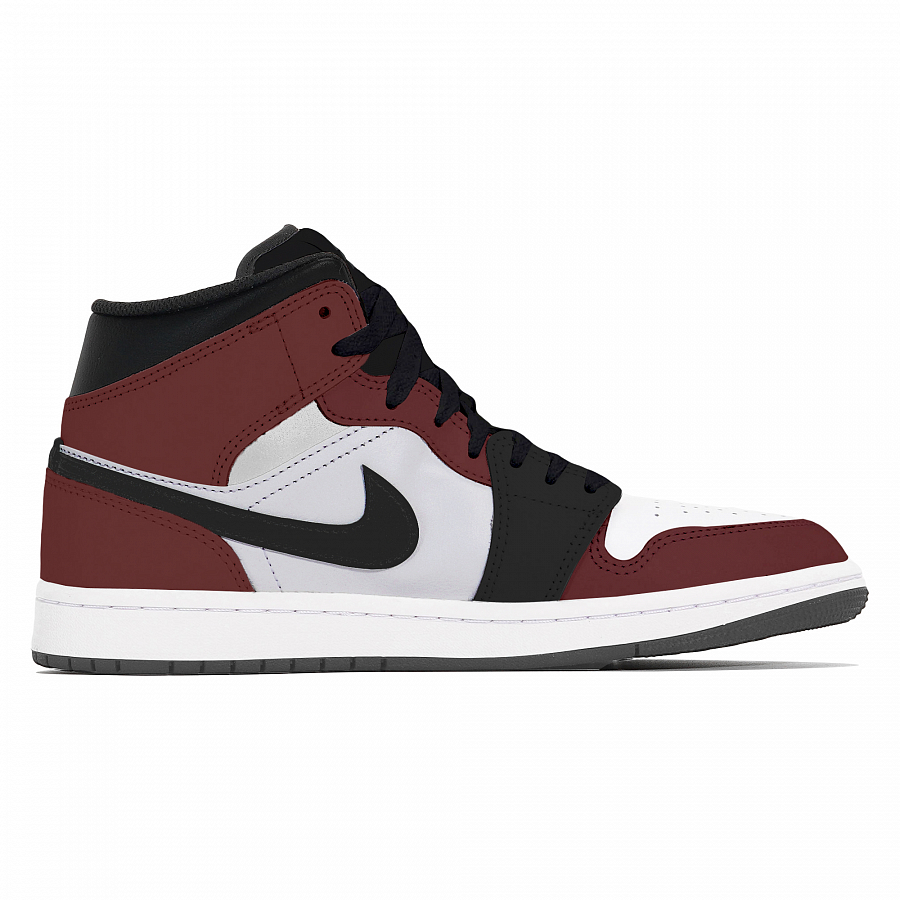 Jordan Air Jordan 1 Joy Lemon Abrasion-Resistant Mid-Top Vintage Basketball Shoes Unisex Black Red купить в интернет-магазине Yoocart с быстрой доставкой по России.