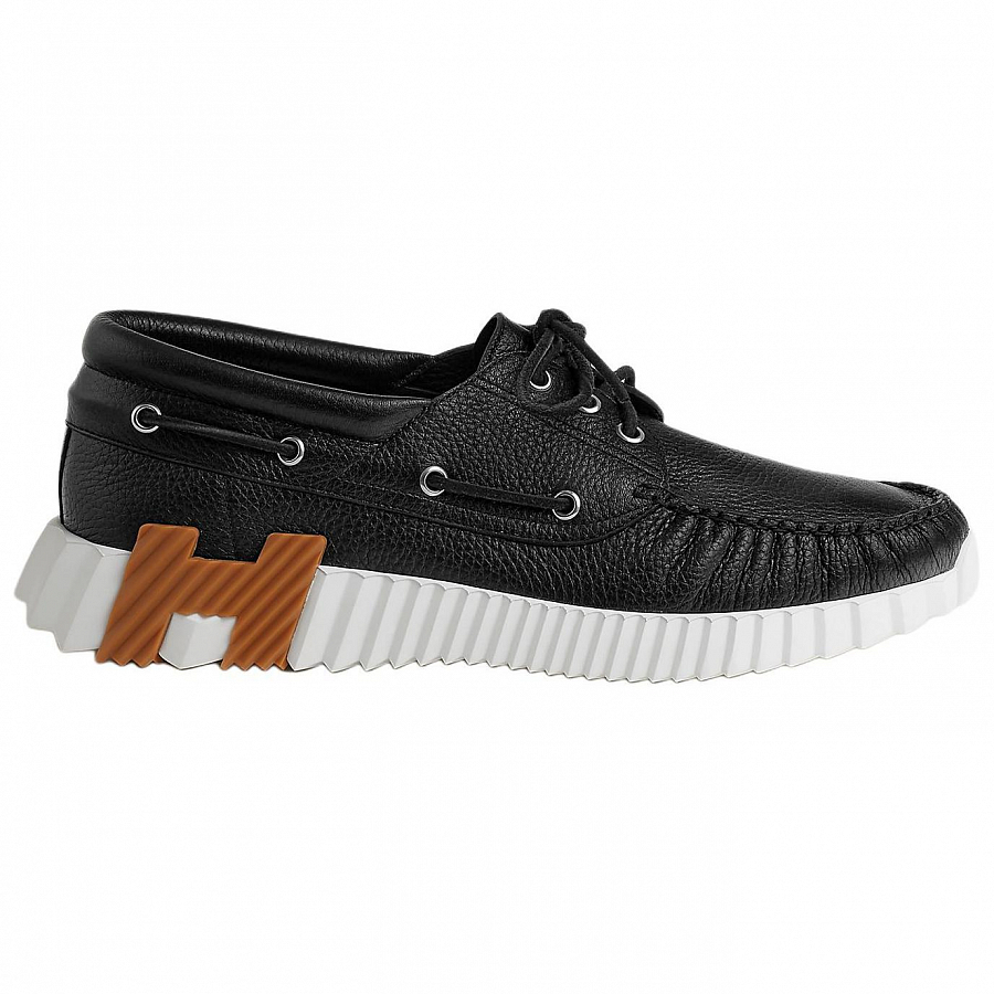 HERMES Ketch Low Top Casual Shoes Men's Black купить в интернет-магазине Yoocart с быстрой доставкой по России.